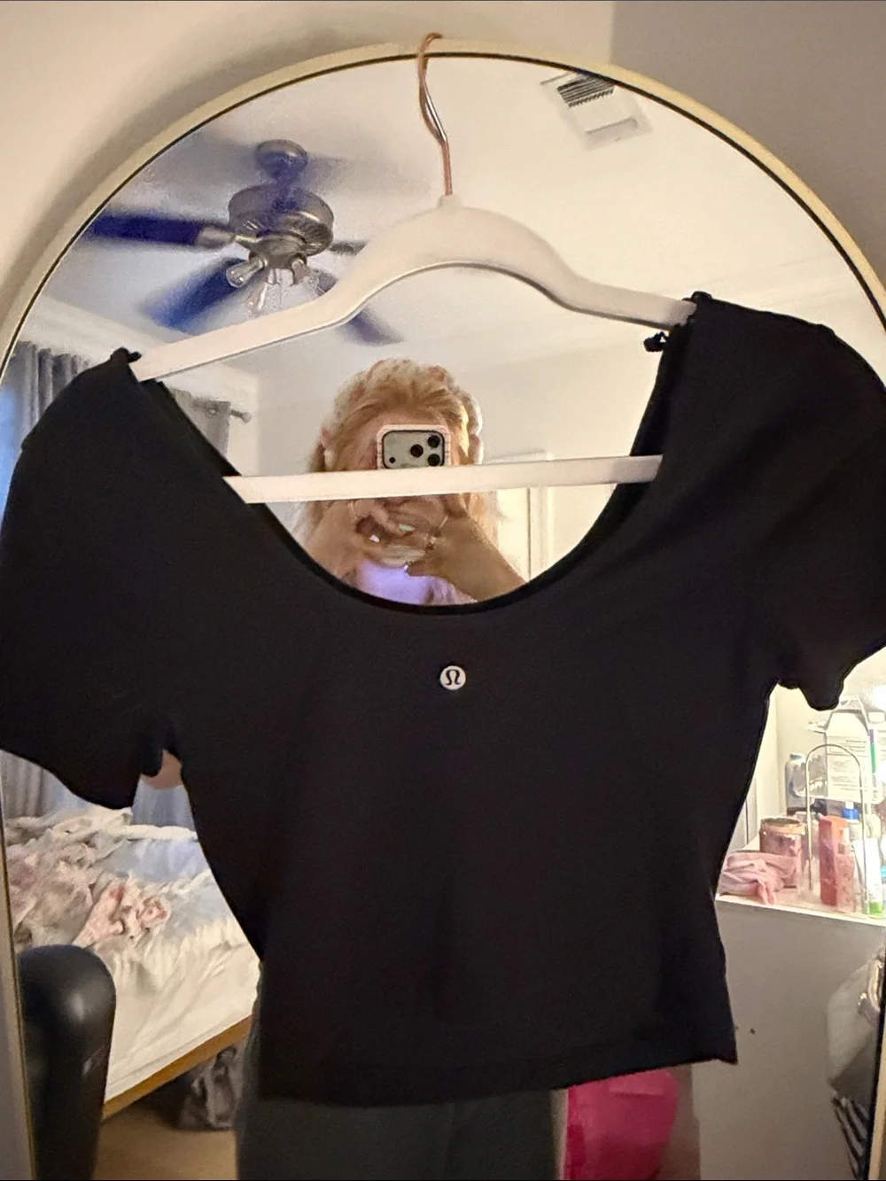 Lululemom Black V-Neck Short Sleeve Women's Top